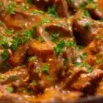 Snabb Mustig Lövbiffsgryta: Krämig Vegetarisk Favorit