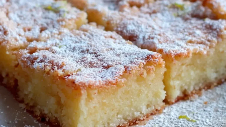 Vanilj och citronrutor i långpanna: Perfekta kakor