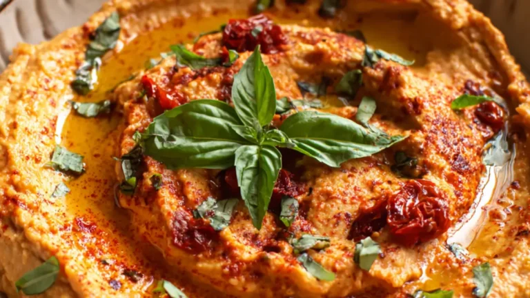 Tomat och basilika hummus - Smakexplosion i varje tugga!