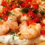Smaka på langos med citronkräm och räkor idag!