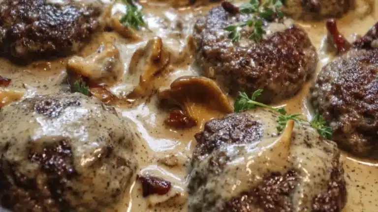 Så gör du pannbiffar med kantarellsås enkelt