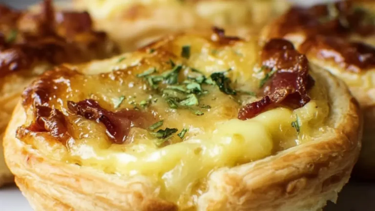 Små pajer med ägg och bacon som imponerar