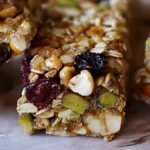 Müslibars med havregryn för ett hälsosamt mellanmål