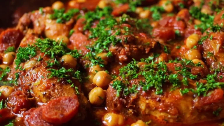 Mustig kyckling och chorizogryta med hetta och smak
