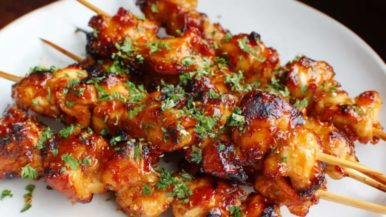 Kycklingspett med sweet chili: enkelt och supergott
