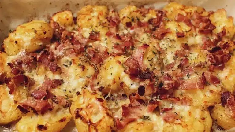 Krossad potatis med bacon