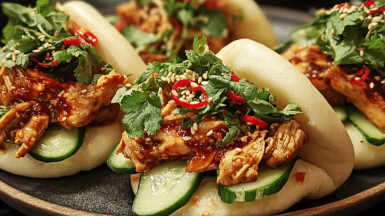 Bao buns med kyckling sweet chili på 30 min