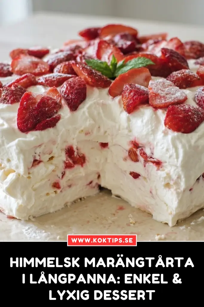 Himmelsk marängtårta i långpanna: enkel & lyxig dessert