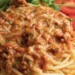 Köttfärssås med crème fraiche