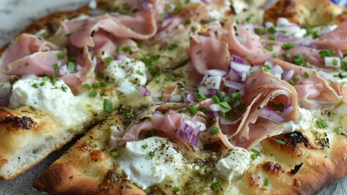 Pinsa med mozzarella