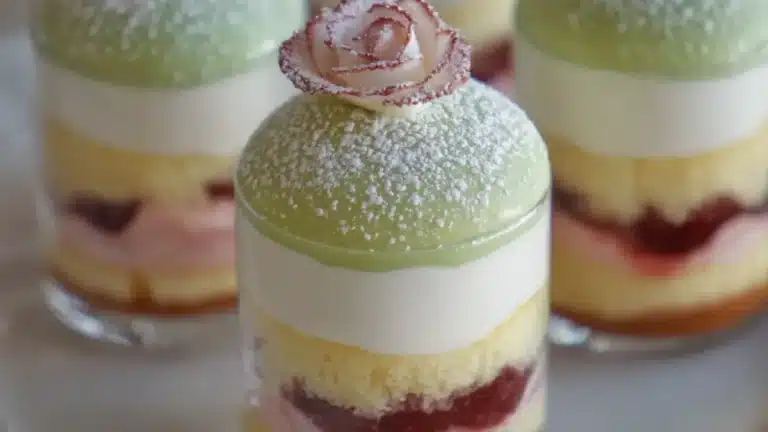 Prinsesstårta i portionsglas
