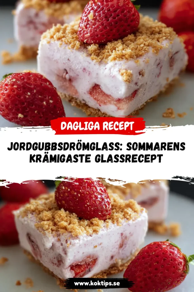 Jordgubbsdrömglass