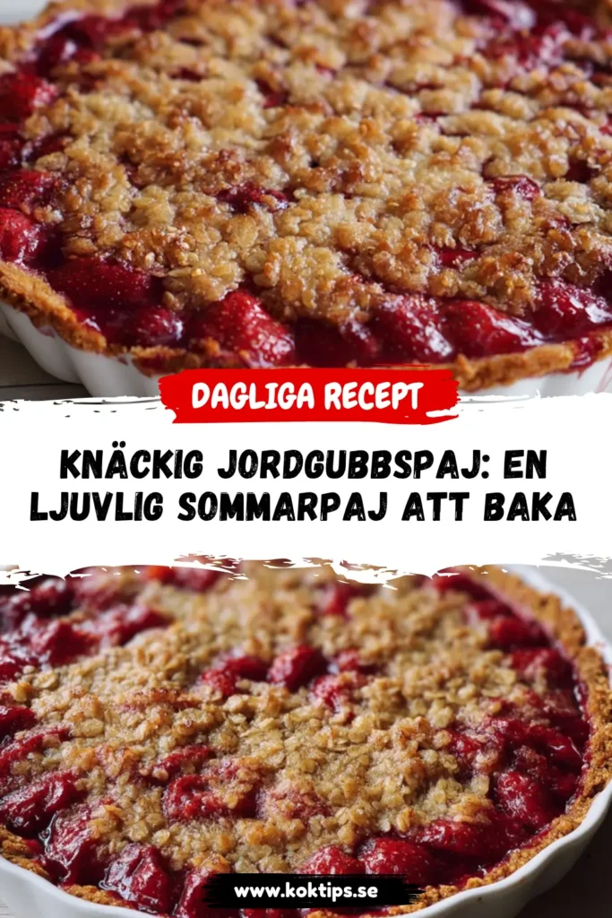 Knäckig Jordgubbspaj