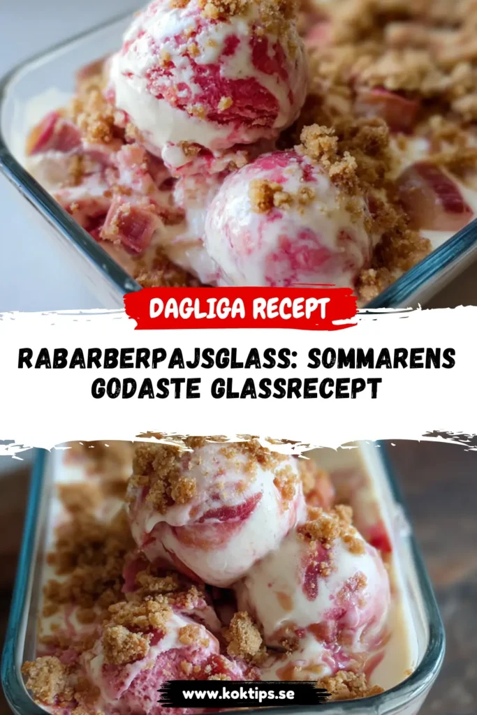 Rabarberpajsglass