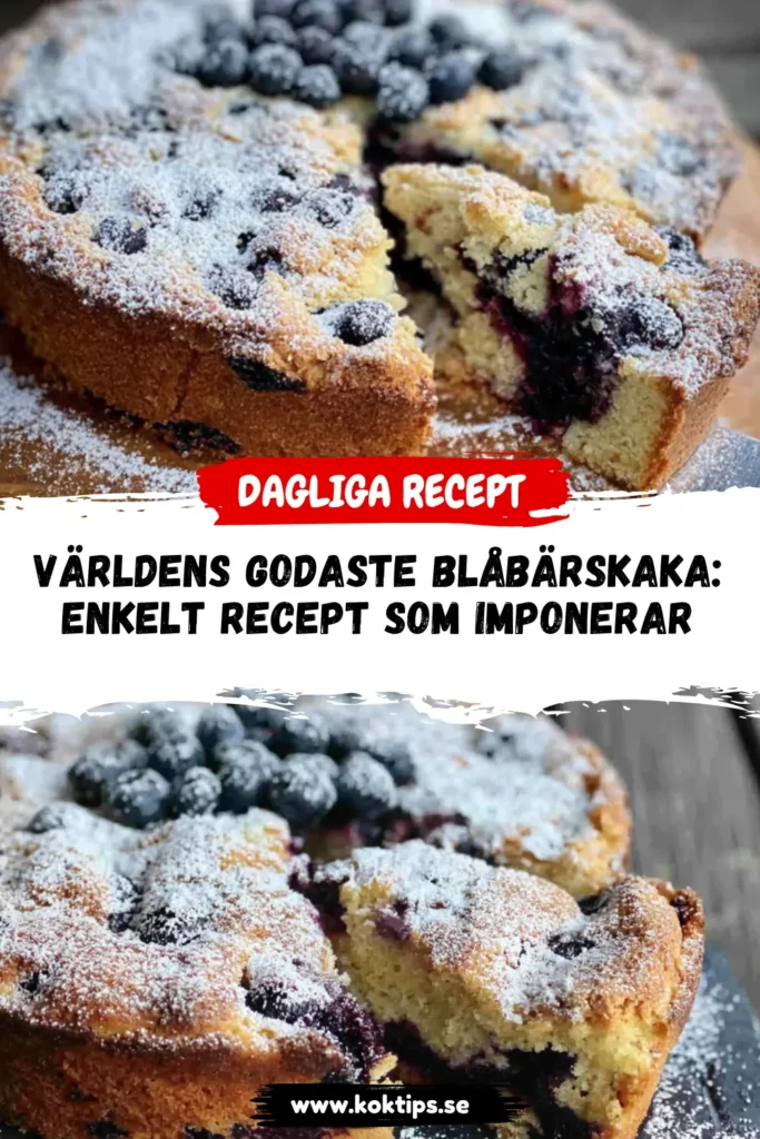Världens godaste blåbärskaka