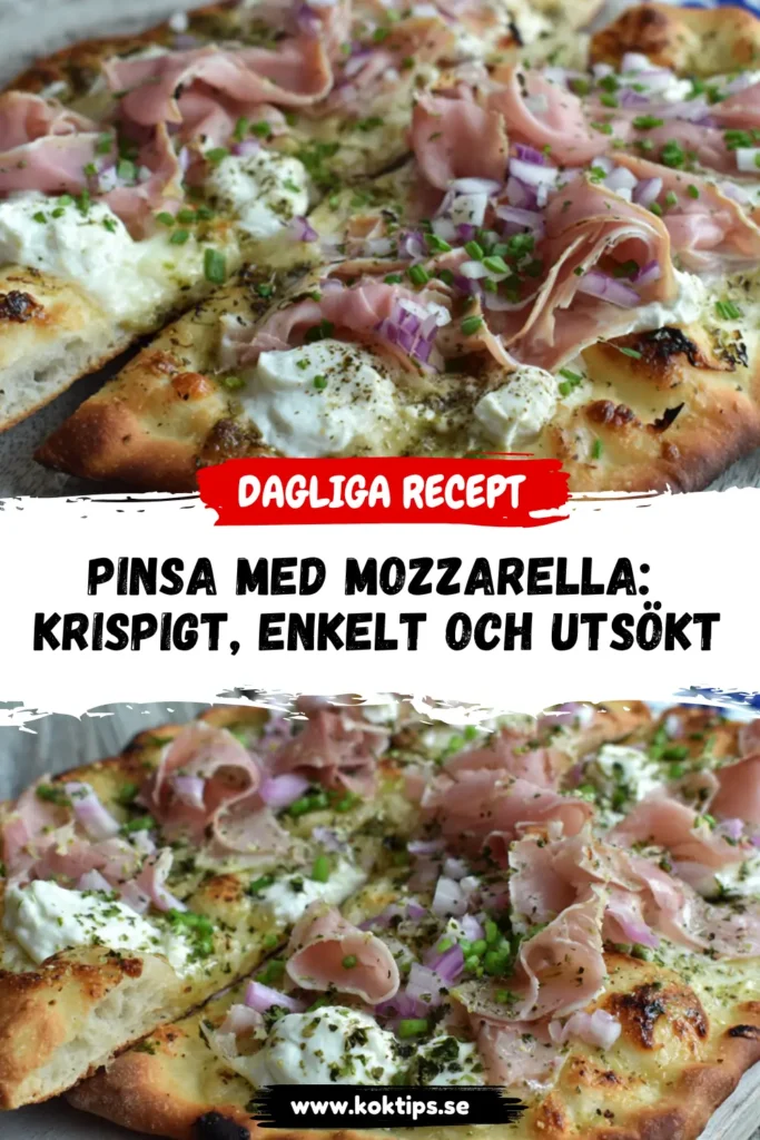 Pinsa med mozzarella