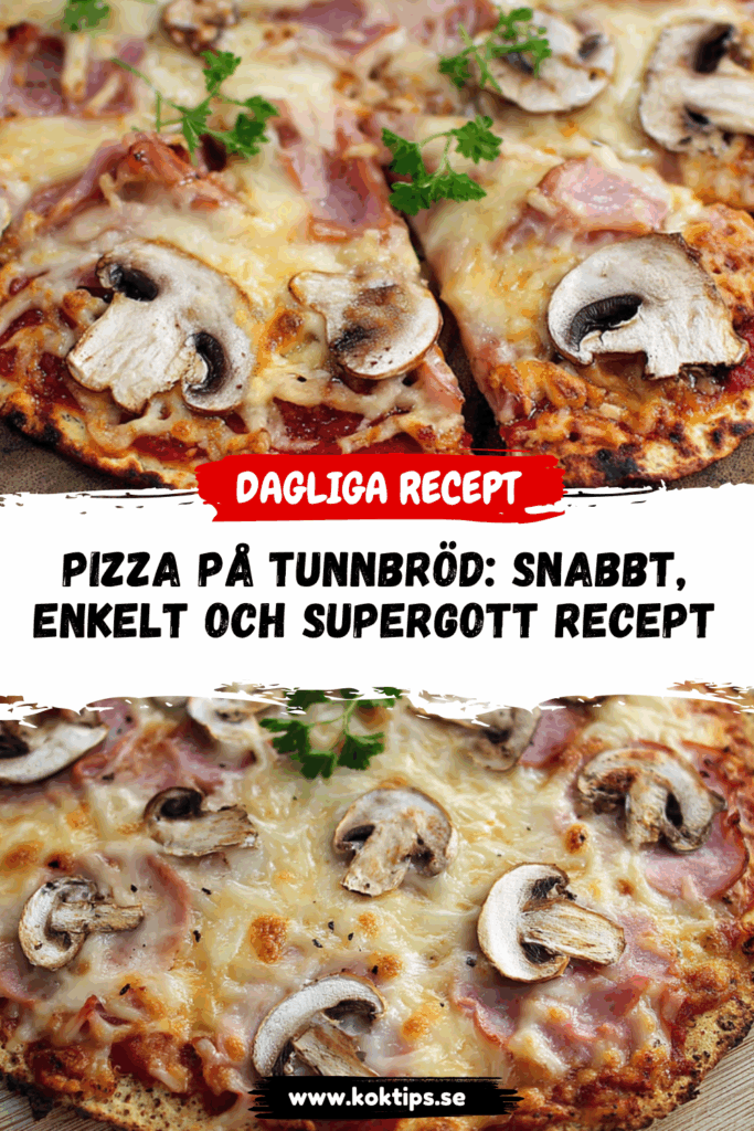 Pizza på tunnbröd