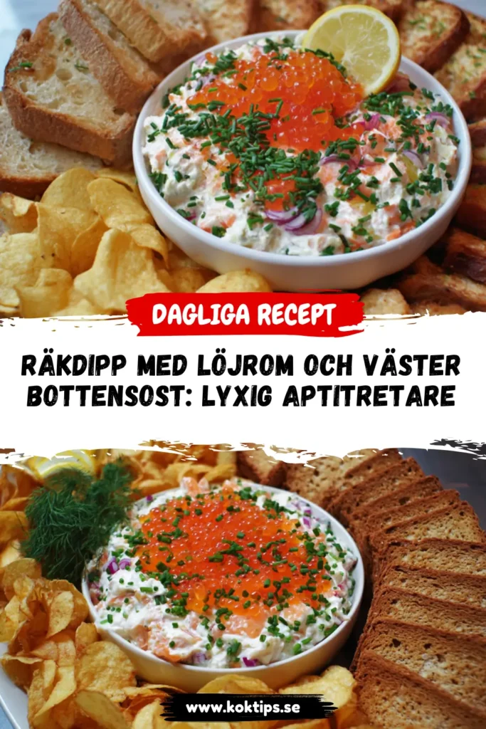 Räkdipp med löjrom