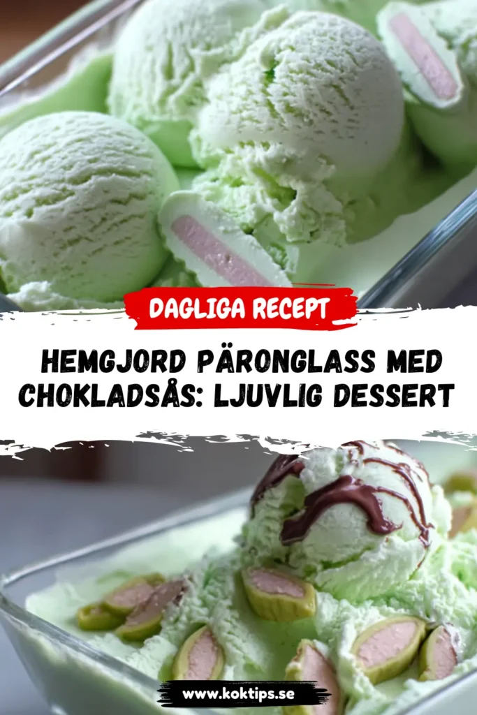 Hemgjord päronglass