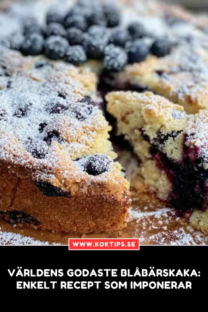 Världens godaste blåbärskaka