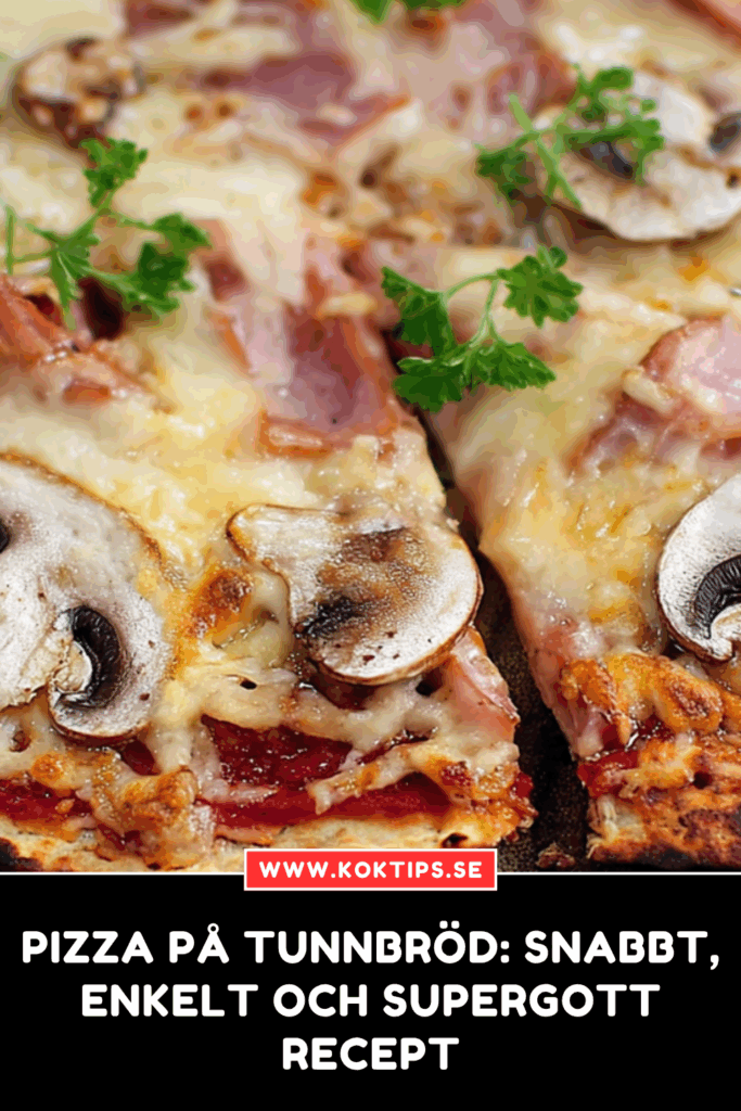 Pizza på tunnbröd