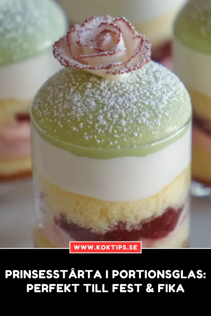 Prinsesstårta i portionsglas
