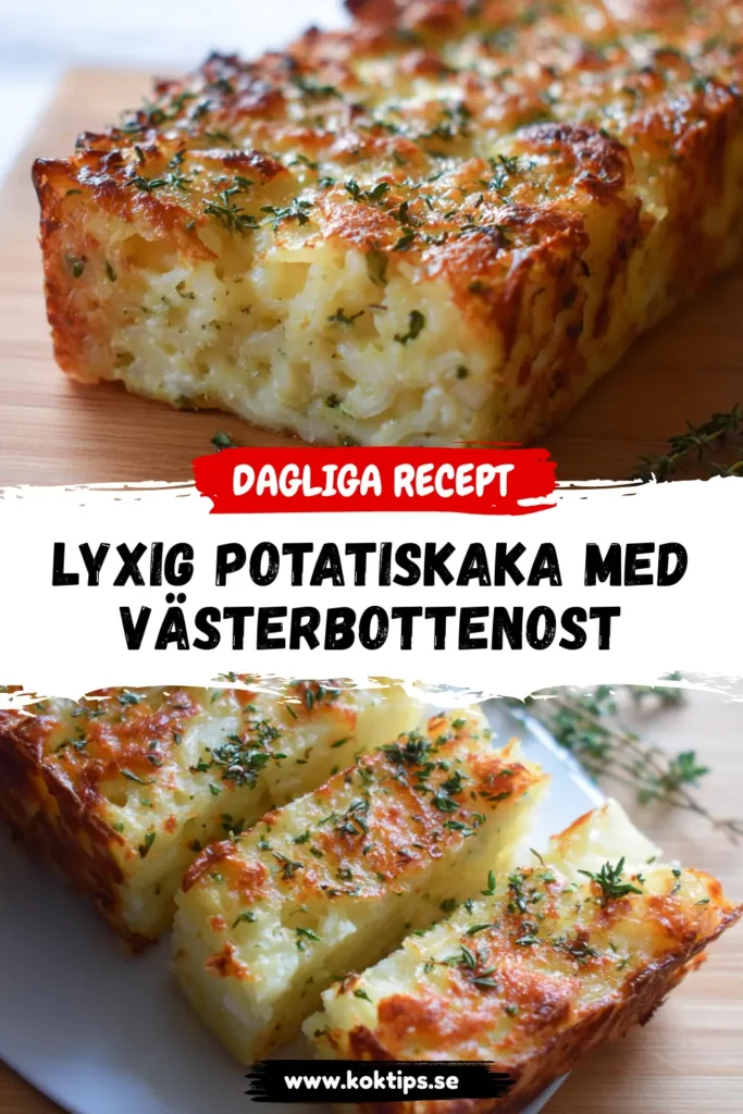 Lyxig Potatiskaka med Västerbottenost
