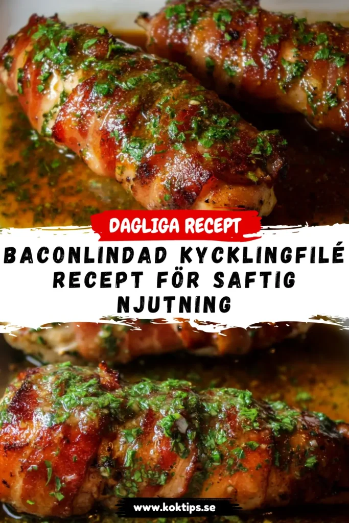 Baconlindad kycklingfilé: Recept för saftig njutning