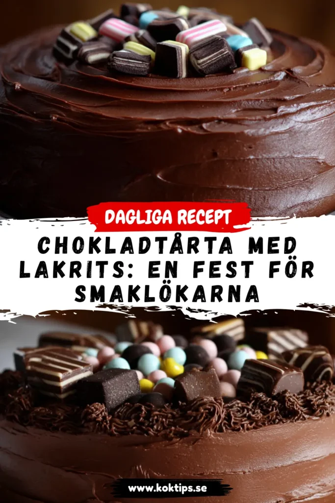 Chokladtårta med lakrits: En fest för smaklökarna