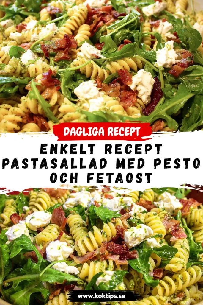 Enkelt Recept: Pastasallad med Pesto och Fetaost