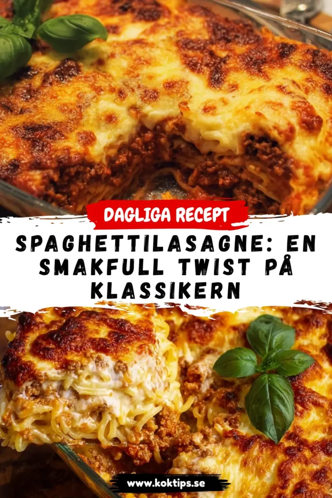 Spaghettilasagne: En smakfull twist på klassikern