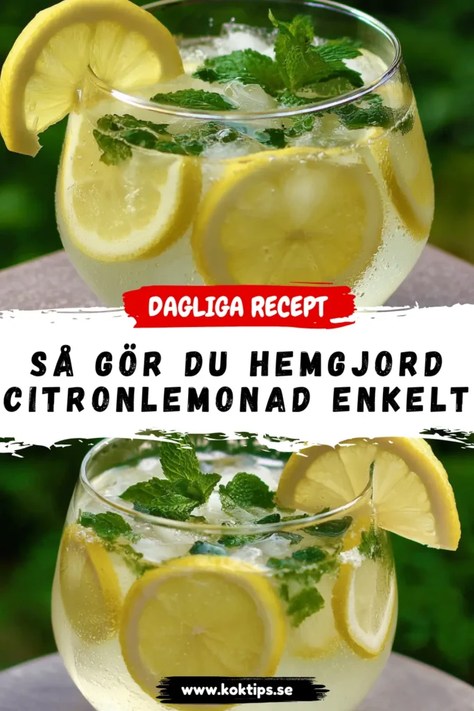 Så gör du hemgjord citronlemonad enkelt