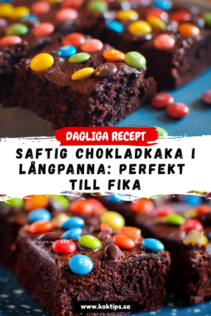 Saftig chokladkaka i långpanna: Perfekt till fika