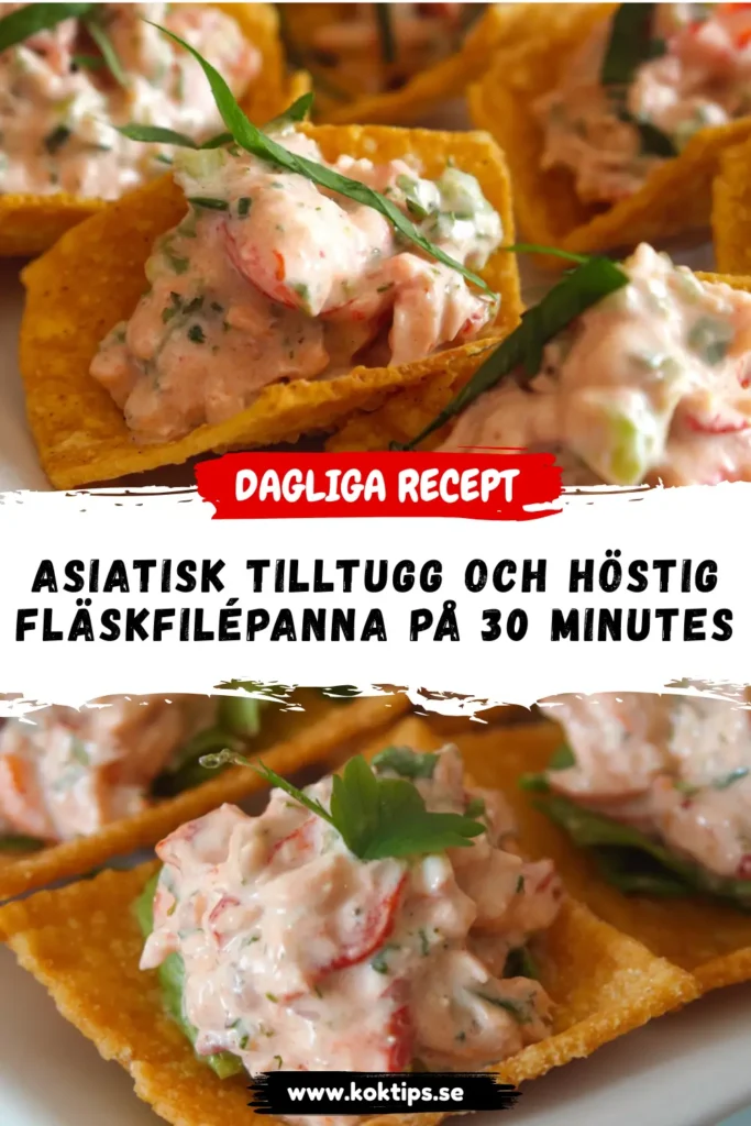 Asiatisk tilltugg och höstig fläskfilépanna på 30 minutes