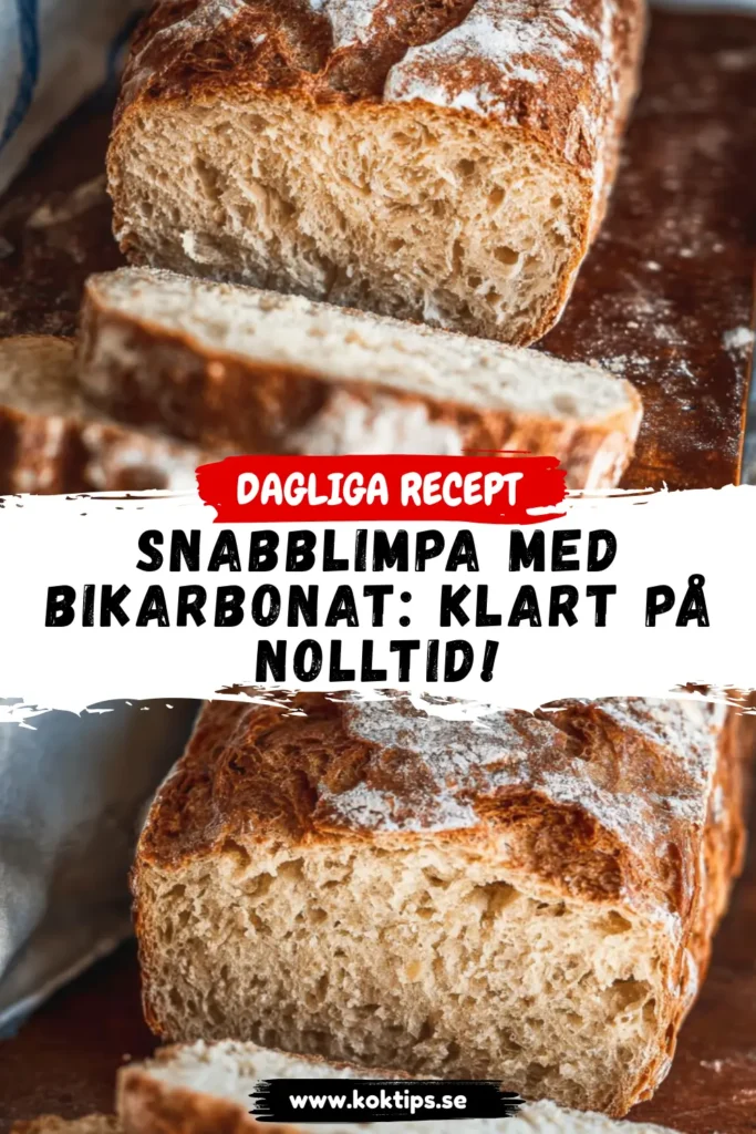 Snabblimpa med bikarbonat: Klart på nolltid!