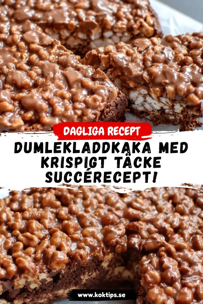 Dumlekladdkaka med krispigt täcke: Succérecept!