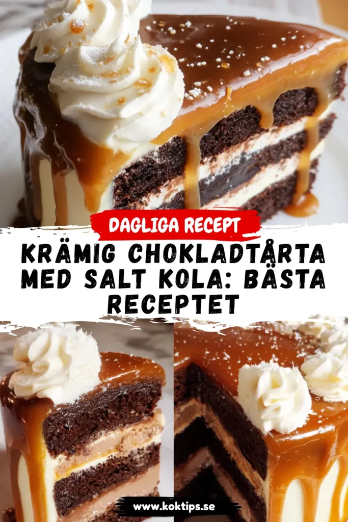 Krämig chokladtårta med salt kola: Bästa receptet