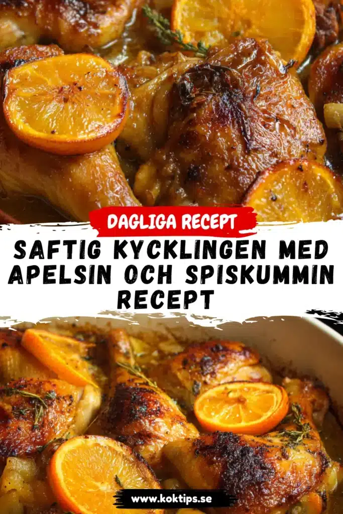 Saftig kycklingen med apelsin och spiskummin recept 