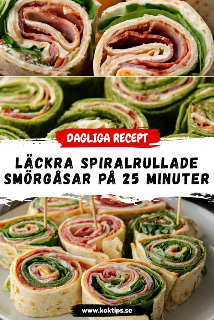 Läckra Spiralrullade Smörgåsar på 25 Minuter