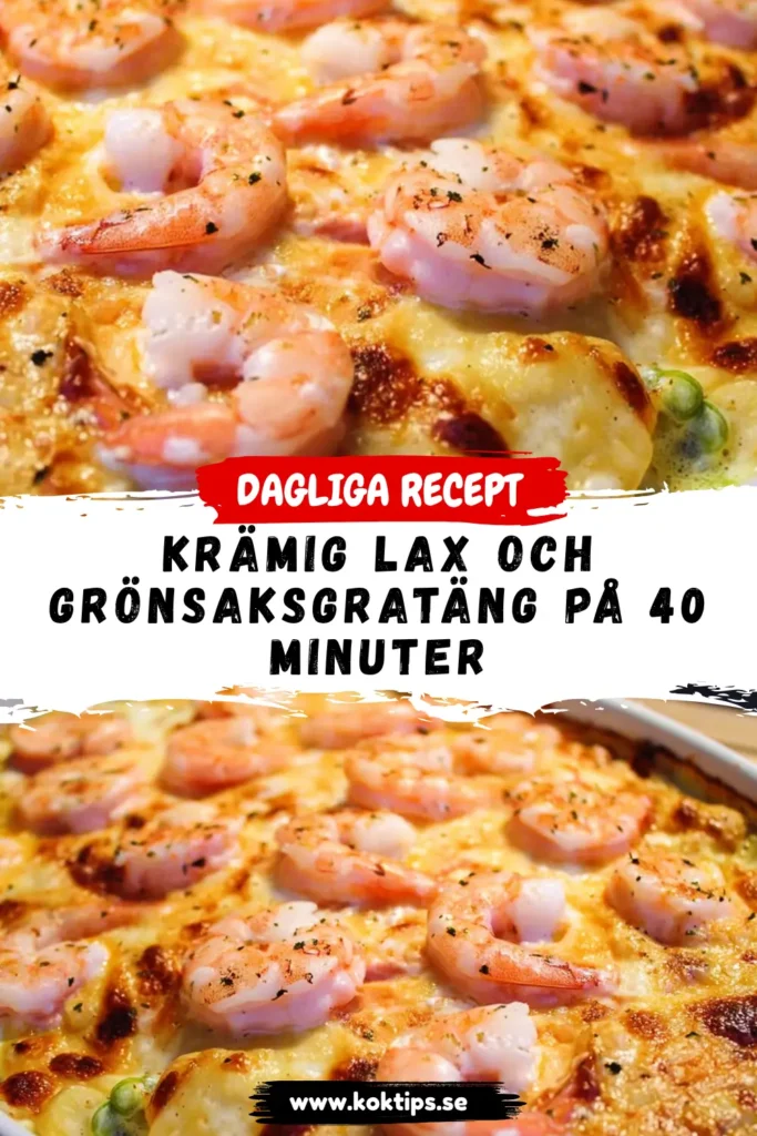 Krämig Lax och Grönsaksgratäng på 40 Minuter