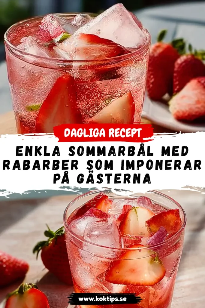 Enkla sommarbål med rabarber som imponerar på gästerna