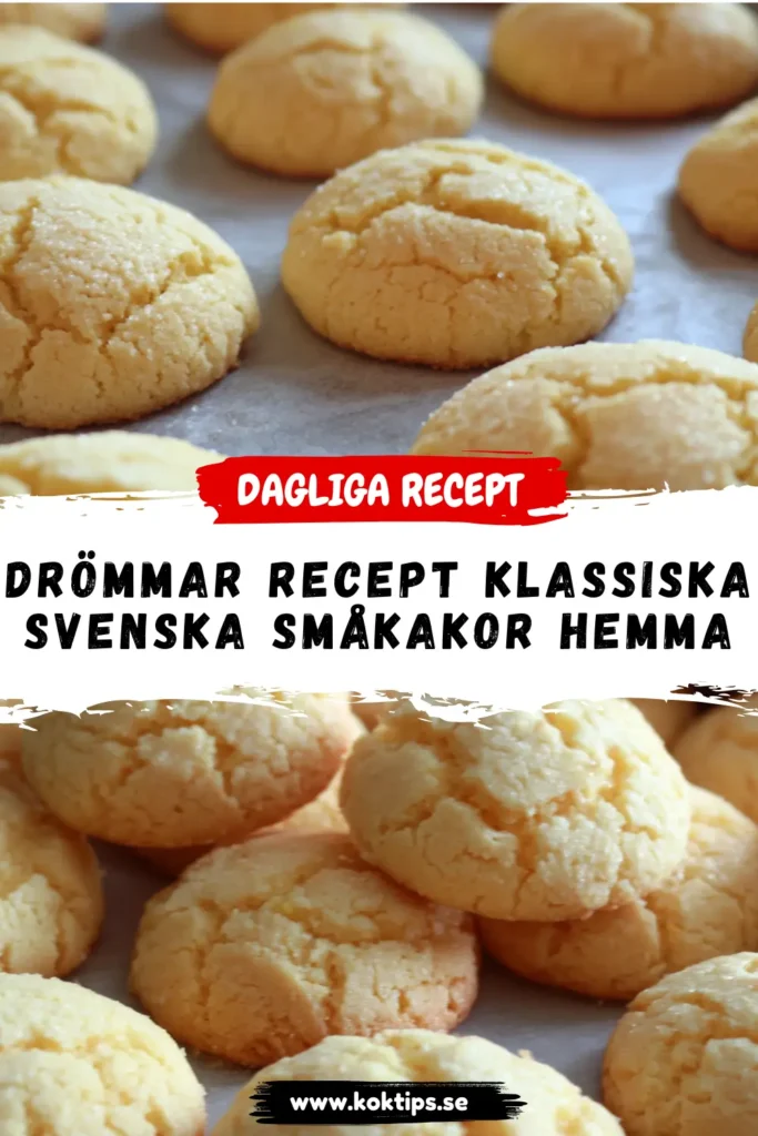 Drömmar recept: Klassiska svenska småkakor hemma