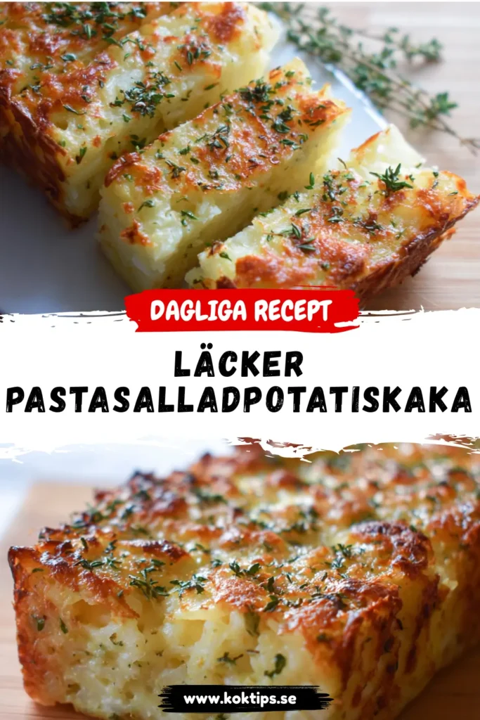 Läcker Pastasalladpotatiskaka 