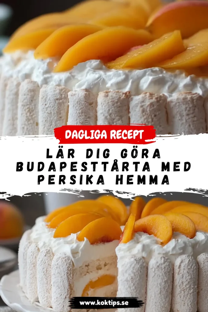 Lär dig göra Budapesttårta med persika hemma