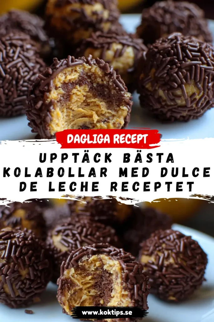 Upptäck bästa kolabollar med dulce de leche receptet