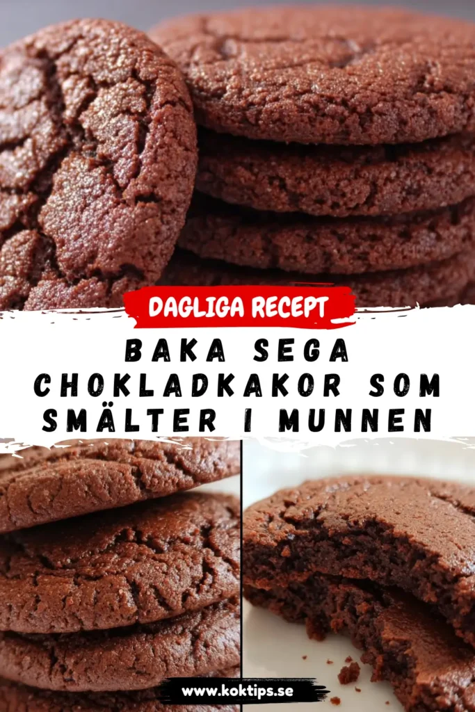 Baka sega chokladkakor som smälter i munnen