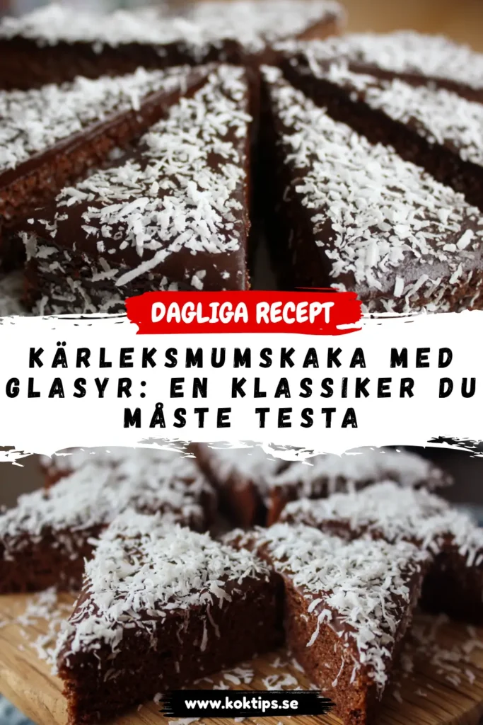 Kärleksmumskaka med glasyr: en klassiker du måste testa