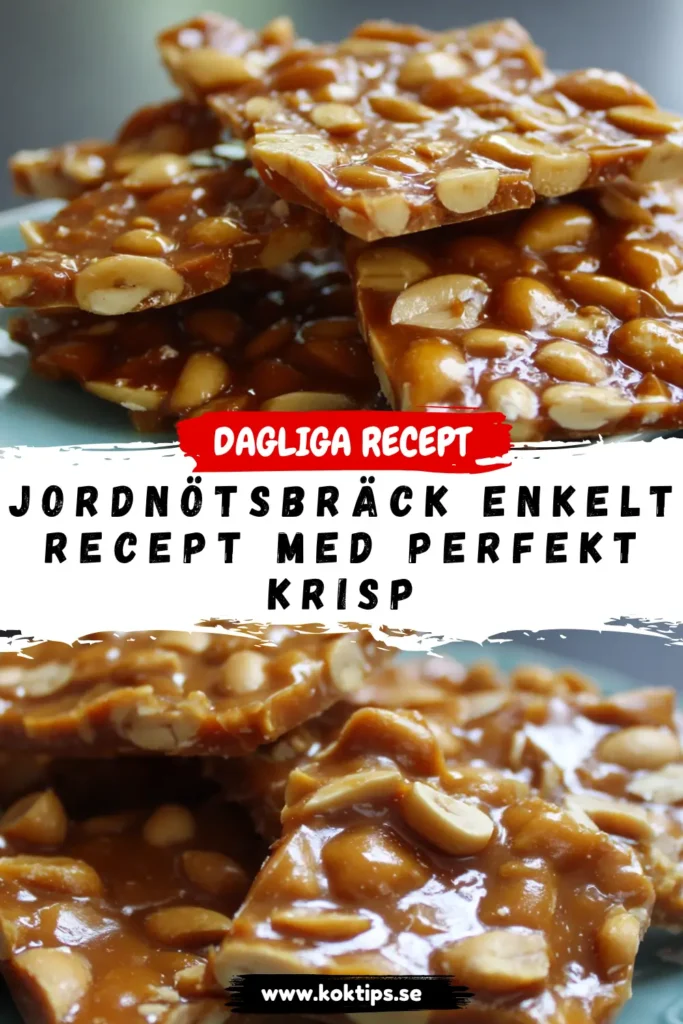 Jordnötsbräck: enkelt recept med perfekt krisp
