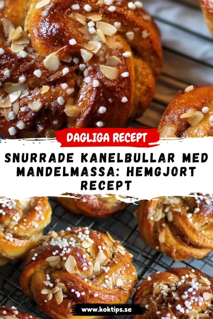 Snurrade Kanelbullar Med Mandelmassa: Hemgjort Recept