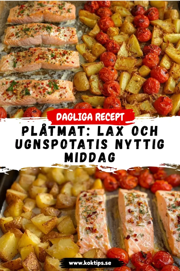 Plåtmat: Lax Och Ugnspotatis Nyttig Middag